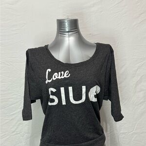 U-Trau Charcoal Graphic Tee with White Print (PLEASE READ THE DESCRIPTION)